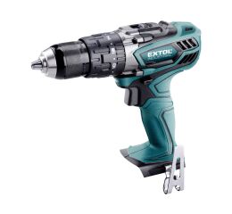EXTOL vrtací šroubovák aku s příklepem,4 pólový motor, bez baterie a nabíječky (8791110T)