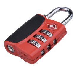 EXTOL zámek kombinační TSA s trojmístným kódem, 61x32x tl.14mm (8857301)