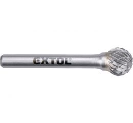 EXTOL fréza karbidová, kulová, pr.12mm/stopka 6mm,sek střední(double-cut) (8703735)