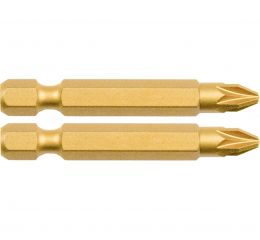 FORTUM-KITO hrot křížový sada 2ks, PZ 3x50mm, S2-Titan. úprava, FORTUM-KITO, hrot křížový sada 2ks, PZ 3x50mm, S2-Titan. úprava,