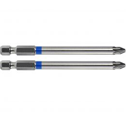 FORTUM-KITO hrot křížový sada 2ks, PZ 2x90mm, S2, FORTUM-KITO, hrot křížový sada 2ks, PZ 2x90mm, S2, FORTUM-KITO, S2 (4741322)