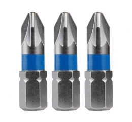 FORTUM-KITO hrot křížový sada 3ks, PZ 1x25mm, S2, FORTUM-KITO, hrot křížový sada 3ks, PZ 1x25mm, S2, FORTUM-KITO, S2 (4741301)
