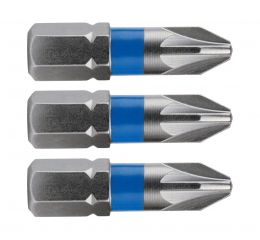 FORTUM-KITO hrot křížový sada 3ks, PZ 2x25mm, S2, FORTUM-KITO, hrot křížový sada 3ks, PZ 2x25mm, S2, FORTUM-KITO, S2 (4741302)