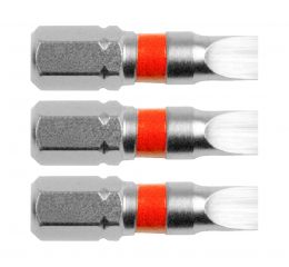 FORTUM-KITO hrot plochý sada 3ks, 4x25mm, S2, FORTUM-KITO, hrot plochý sada 3ks, 4x25mm, S2, FORTUM-KITO, S2 (4741104)