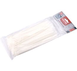 EXTOL pásky stahovací na kabely EXTRA, bílé, 205x3,6mm, 100ks, nylon PA66 (8856222)