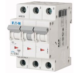EATON Jistic PL7-C16/3 jistič 3-p, C, 16A, 10kA (263409)