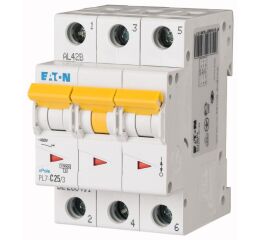 EATON Jistic PL7-C25/3 jistič 3-p, C, 25A, 10kA (263411)