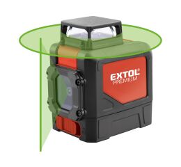EXTOL laser zelený liniový, křížový samonivelační (8823307)