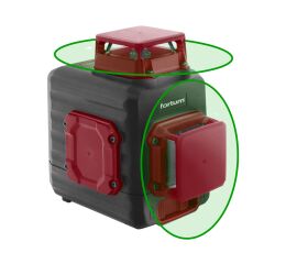 FORTUM laser zelený 2D liniový, křížový samonivelační (4780214)