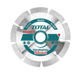 TOTAL Kotouč diamantový řezný, segmenový, suché i mokré řezání, 115x22,2mm (TAC2111153)