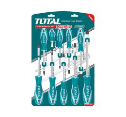 TOTAL šroubováky, sada 10ks, industrial, CrV (THT250610)