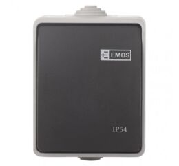 EMOS Přepínač nástěnný křížový č. 7, IP54, 1 tlačítko 1950011202 (A1398.2)