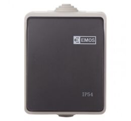 EMOS Přepínač nástěnný č. 1,6 IP54, 1 tlačítko 3104139800 (A1398)