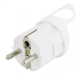 EMOS Vidlice přímá pro prodlužovací kabel, bílá 1906110300 (P0038)