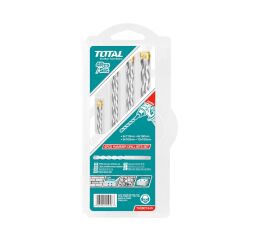 TOTAL Vrtáky do betonu SDS Plus, sada 4ks (TACSD1945)