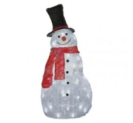 EMOS LED vánoční sněhulák, 61 cm, venkovní i vnitřní, studená bílá, časovač 1550002005 (DCFC02)