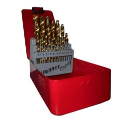 MAGG Sada vrtáků HSS TiN 25 ks (1,0-13mm), plechový box (070005)