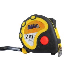 MAGG Svinovací metr 2m x 16mm (guma/plast, magnet) (LAND02)