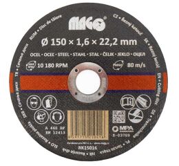 MAGG Řezný kotouč na kov 150x1,6x22,2mm (RK15016)