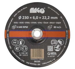 MAGG Brusný kotouč na kov 230x6x22,2mm (BK230)