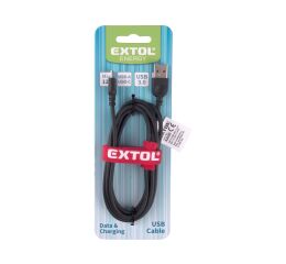 EXTOL kabel USB, USB-C–USB-A, 1,5m (42090)