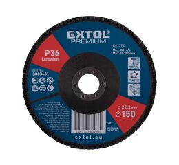 EXTOL kotouč lamelový šikmý korundový, O150mm, P36 (8803481)