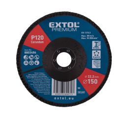 EXTOL kotouč lamelový šikmý korundový, O150mm, P120 (8803486)