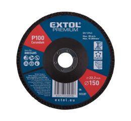 EXTOL kotouč lamelový šikmý korundový, O150mm, P100 (8803485)