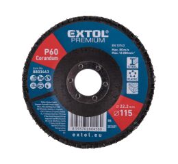 EXTOL kotouč lamelový šikmý korundový, O115mm, P60 (8803463)