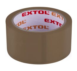 EXTOL páska lepicí tichá, hnědá/Havana, 48mm x 66m tl.0,050mm, PP/akryl lepidlo (8856325)
