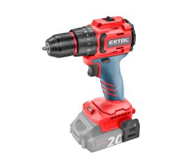 EXTOL vrtací šroubovák aku s příklepem SHARE20V, BRUSHLESS, 2Ah (8891808)