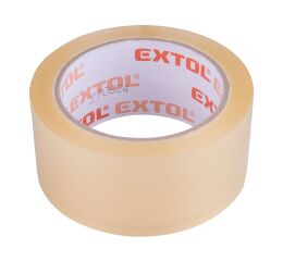 EXTOL páska lepicí tichá, transparentní, 48mm x 66m tl.0,046mm, PP/akryl lepidlo (8856323)