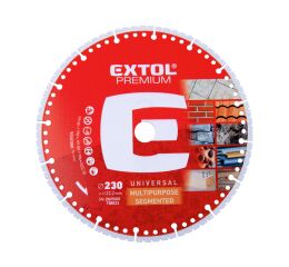 EXTOL PREMIUM kotouč řezný diamantový MULTI univerzální, O230x22,2x3mm (8803004)