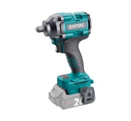 EXTOL INDUSTRIAL utahovák rázový 1/2" aku SHARE20V, 500Nm, BRUSHLESS, bez baterie a nabíječky (8791815)