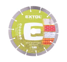 EXTOL CRAFT kotouč diamantový řezný segmentový - suché řezání, O 180x22,2x2,4mm (903034)