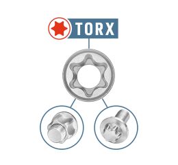 EXTOL hlavice nástrčné vnitřní TORX, sada 9ks, 1/4",1/2" (E5-E18), CrV (8818115)