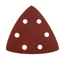 EXTOL papíry brusné delta, bal. 20ks, 93mm, P40, 6 otvorů, uchycení: suchý zip, rozměr: 93x93x93mm, EXTOL PREMIUM (8803881)