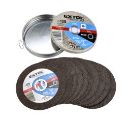 EXTOL kotouč řezný na ocel/nerez, 10ks, 125x1,0x22,2mm (8808103)