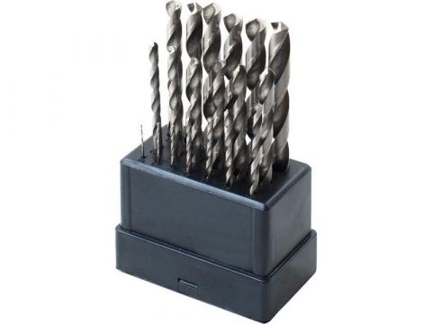 EXTOL vrtáky do kovu, sada 19ks, 1-10mm, leštěné, HSS, EXTOL CRAFT (11190)