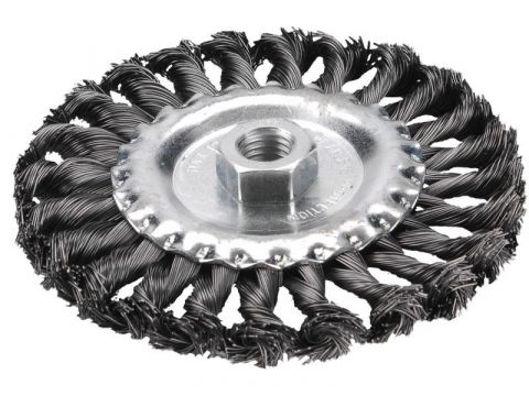 EXTOL kartáč radiální copánkový, O 100mm, vlnitý drát S 0,5mm, M14x2mm, EXTOL CRAFT (17024)