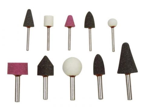 EXTOL brusky rotační, sada 10ks, O 3mm, 6mm, EXTOL CRAFT (1822)