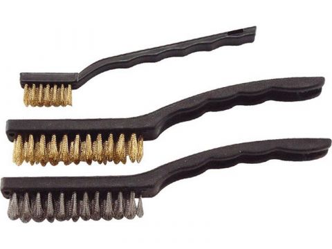 EXTOL kartáče ocelové, sada 3ks, 180mm, 2x225mm, vlnitý drát S 0,3mm a S 0,5mm, EXTOL CRAFT (1848)