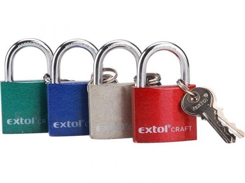 EXTOL zámek visací litinový, 63mm, 3 kliče, EXTOL CRAFT (77040)