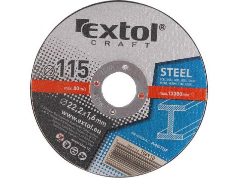 EXTOL kotouče řezné na kov, 5ks, 125x1,6x22,2mm, EXTOL CRAFT (106920)