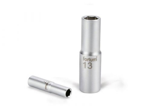 FORTUM hlavice nástrčná prodloužená, 1/4', 8mm, L 50mm, 61CrV5, FORTUM (4701521)