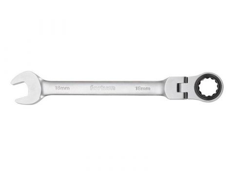 FORTUM klíč ráčnový očkoplochý s kloubem, 19mm, L 249mm, CrV/S2, FORTUM (4720219)