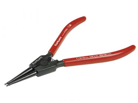 FORTUM kleště seeger přímé vnější, 140mm, rozsah 10-25mm, 61CrV5, FORTUM (4770503)