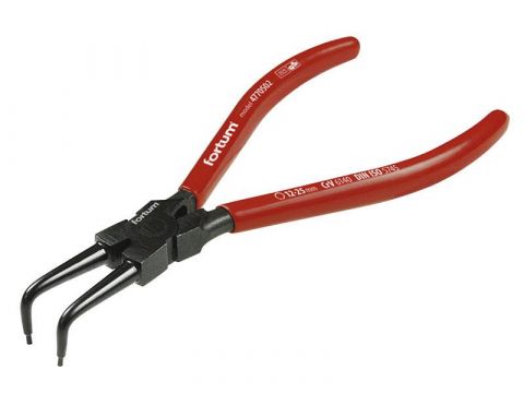 FORTUM kleště seeger zahnuté vnitřní, 180mm, rozsah 19-60mm, 61CrV5, FORTUM (4770512)