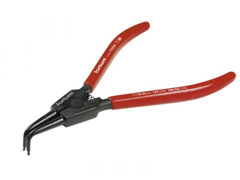 FORTUM kleště seeger zahnuté vnější, 180mm, rozsah 19-60mm, 61CrV5, FORTUM (4770514)