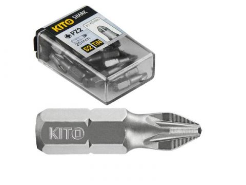 KITO hroty, sada 20ks, PZ 1x25mm, S2, KITO (4810211)
